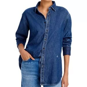 •Rails• NWT denim oversized featherweight Diana shirt